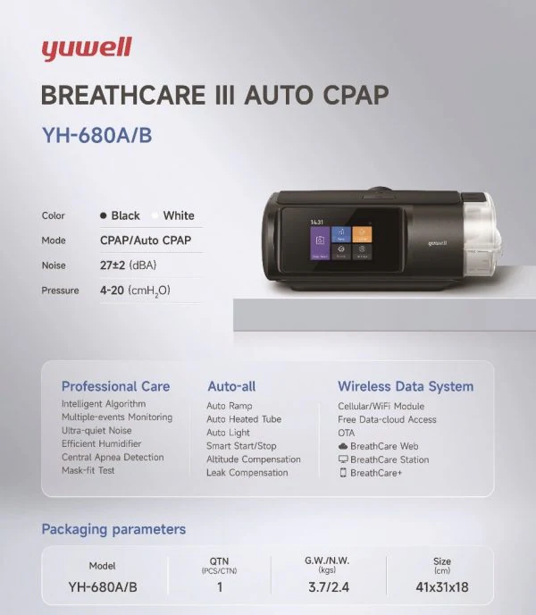 Yuwell Auto CPAP YH-680B